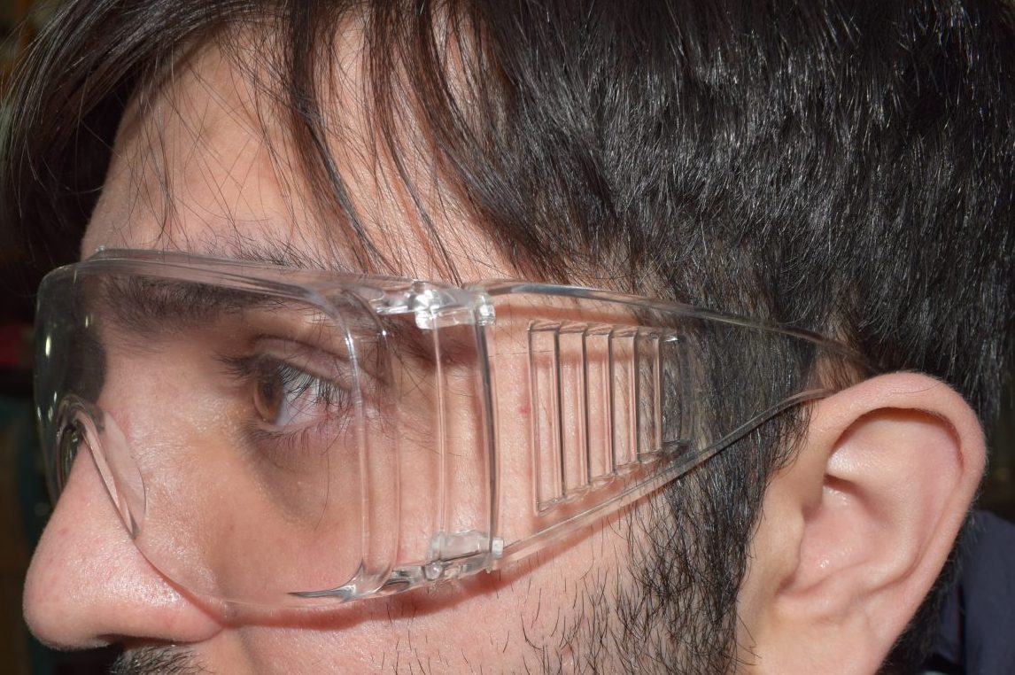 عینک محافظ چشم پزشکی آزمایشگاهی ۲ عددی